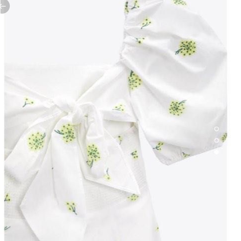 #106 - ZARA White Embroidered Poplin Long Dress -  Size Small - Picture 4 of 15